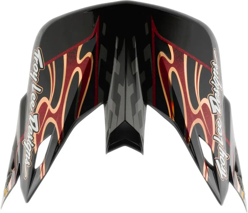 Troy Lee Designs Se5 Composite Motocrosshelmschirm Wings Schwarz - Einheitsgröße Erwachsene