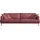 Egoitaliano "Sophia, Designsofa mit extrakomfortablem Sitzkomfort, Breite 214cm", Daunenfederung, inkl. 2 Kissen rot