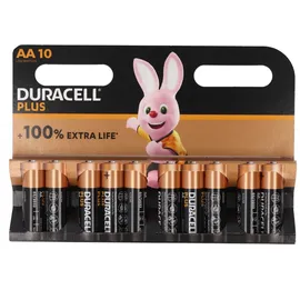 Duracell Plus AA Mignon Batterien Blister 10