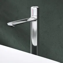 mai & mai Armatur Bad Wasserhahn Badezimmer Waschtischarmatur Einhebelmischer Mischbatterie Bad aus Messing mit Wassersparfunktion Silber 1190H