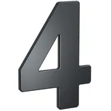 BASI | Hausnummer 4 Stahl Anthrazit Haus Nummer Vier