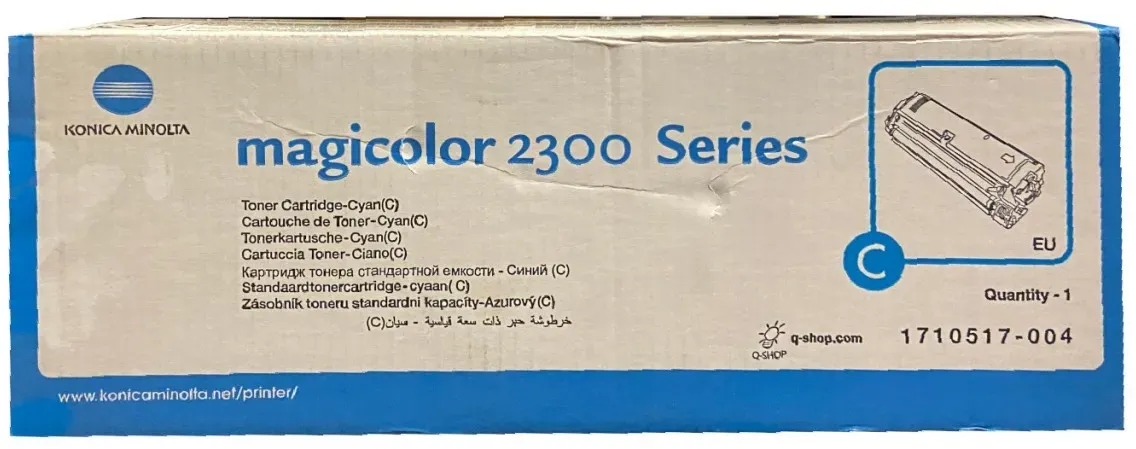 Original Konica Minolta Toner 1710517-004 cyan für Magicolor 2300 2350