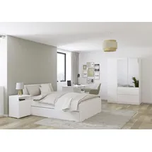 Rauch Möbel Joel, Schlafzimmer, bestehend aus Bett Schreibtisch und Nachttisch,