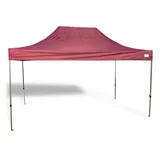 GRASEKAMP Faltpavillon 3 x 4,5 m inkl. 4 Seitenteile Rot
