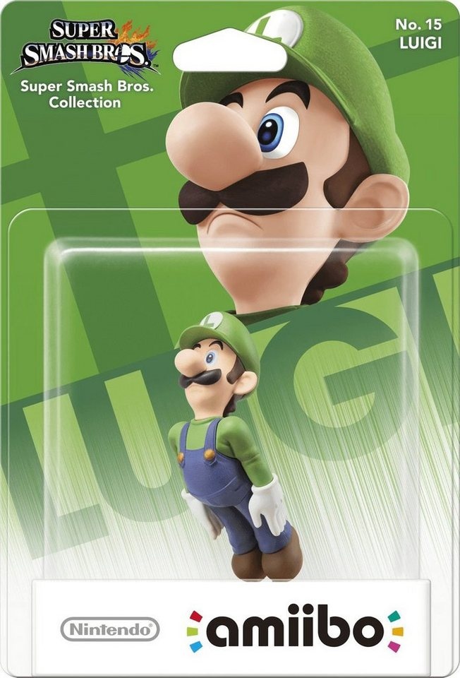 Nintendo amiibo Luigi aus Super Smash Bros. Collection No. 15 Wii U 3DS Switch-Controller blau|grün