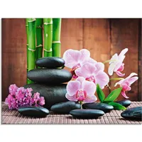 ARTland Artland, Spa Konzept Zen Steinen Orchideen Zen, (1