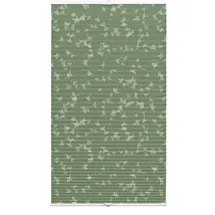 GARDINIA Plissee Dekor Ginkgo Oesyter Mushroom 50 x 130 cm grün