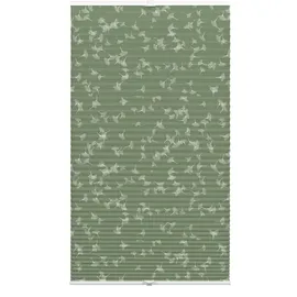 GARDINIA Plissee Dekor Ginkgo Oesyter Mushroom 50 x 130 cm grün