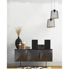 Kenwood M-525DAB - Micro HiFi-System mit CD, USB, DAB+ und Bluetooth Audio-Streaming, 6,1cm TFT-Farbdisplay, Fernbedienung