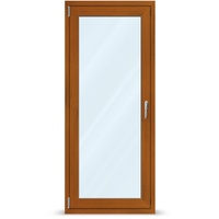 Balkontür Golden-Oak, Kunststoff-Profil aluplast IDEAL® 4000, 750x1760 mm, 1-teilig drehkipp rechts, individuell konfigurieren