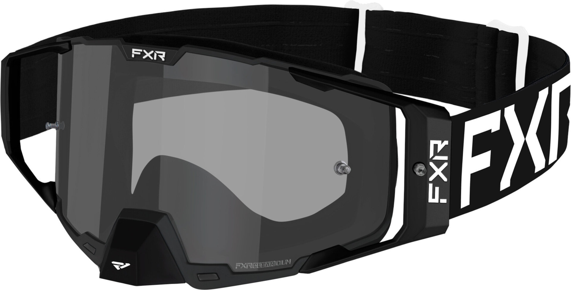 FXR Combat 2023 Motorcrossbril, zwart-wit, Eén maat