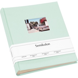 Semikolon Fotoalbum, Grün 80 Blätter Hardcover-Bindung