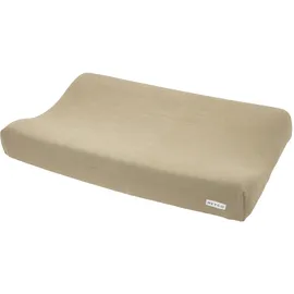 Meyco Baby Wickelauflagenbezug - Spannbetttuch Wickelunterlage - 100% Baumwolle - Oeko Tex zertifiziert - kuschelig weich & hautfreundlich - waschbar & trocknergeeignet - Uni - 50x70cm -Sand