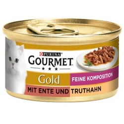 GOURMET Gold Feine Komposition 12x85g Ente & Truthahn