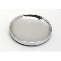 Piattino Kerzenteller, Dekoteller Alu Silber poliert Ø 10 cm