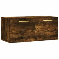 VidaXL Wandschrank Räuchereiche 80x36,5x35 cm Holzwerkstoff