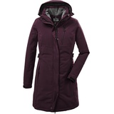 KILLTEC Damen Funktionsparka/Parka mit abzippbarer Kapuze KOW 165 WMN PRK, dunkelpflaume, 36, 37726-000