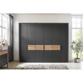 Wiemann Drehtürenschrank Acapulco 295,2 x 216 x 58 cm Grau/Schwarz