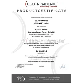 HAZET Werkstattwagen Assistent 179N-7ESD, (LxBxH) 785 x 518 x 1020 mm