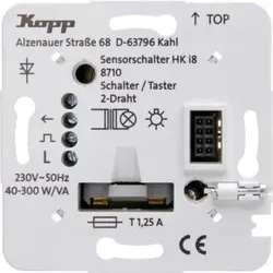 Kopp 871000010 HKi8 - Unterputz-Leistungsteil, Schalter/-taster, 2-Draht