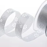 Deko AS GmbH Dekoband Stoff Open Spring Flower 40 mm x 20 m