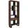 SKRAUT HOME Bücherregal 67 x 31 x 174 cm Dunkle Eiche/Schwarz