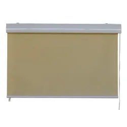 Rollo Sichtschutzrollo Kassettenrollo Rollo mit Kassette Fenster-Rollo Outdoorrollo Sonnenschutz Verdunklungsrollo Seitenmarkise 170x230 cm Jet-Line