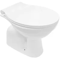 Belvit Stand WC mit Taharet/Bidet Funktion Abgang Senkrecht Boden
