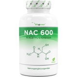 Vit4ever NAC - N-Acetyl L-Cystein 180 Kapseln mit je 600 mg - 6 Monatsvorrat - Laborgeprüft (Wirkstoffgehalt & Reinheit) - Vegan - Hochdosiert - Premium Qualität