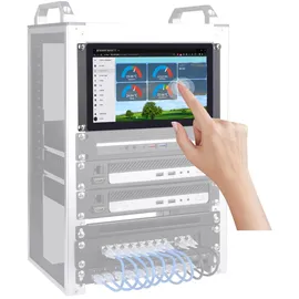 GeeekPi 9 Zoll 1280x720 LCD Touchscreen 3U Rackmount Monitor für DeskPi RackMate T0/T1/T2/T0 Plus/T1 Plus/TL1 Netzwerkschränke und 10-Zoll-Serverschrank