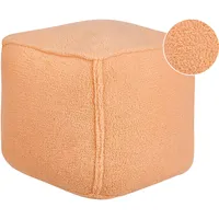 Beliani Pouf ALIPUR Polyester 40 x 40 x 40 cm Orange