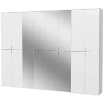 inn.furn Kleiderschrank SystemX 244 x 193 x 34 cm Weiß
