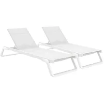 CLP Tropic Sonnenliege 2er Set 0 x 0 x 0 cm Weiß