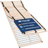 Betten-ABC - 7-Zonen-Lattenrost Madera mit Bettkastenfunktion - 100x200cm - Lieferung per Spedition - Öffnung nach Vorne - Schulter- und Beckenkomfortzone - hergestellt aus Schicht- & Buchenholz