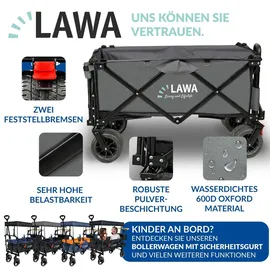 Lawa Bollerwagen faltbar grau