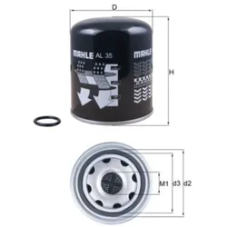 Lufttrocknerpatrone Druckluftanlage MAHLE AL 35