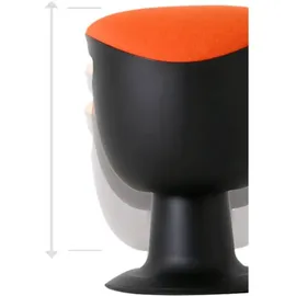 STIER OFFICE Multibeweglicher Drehhocker Kunststoff Grün