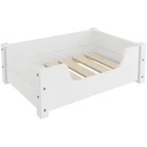 Erst-Holz Tierbett 60 x 40 cm weiß