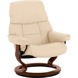 Stressless Stressless® Relaxsessel »Ruby«, mit Classic Base, Größe M, Gestell Eiche, Wenge, Braun & Schwarz beige