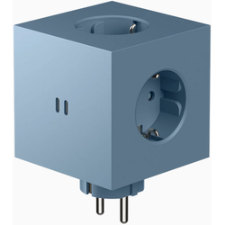 Square 2 Shark Blue 2-Fach USB-C (30W) Design 3x Steckdose OHNE Kabel Wandsteckdose