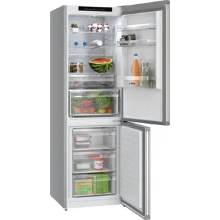 Bosch Serie 4 KGN362LAF Kühl-Gefrierkombination (321 l, 1860 mm hoch, Metall-Optik)