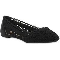 VAN HILL Klassische Ballerinas Alice in Schwarz | Gr.: