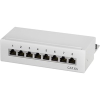 Logilink Professional Cat.6A (500 MHz) Patchpanel - Verteilerfeld, Tisch/Wand/Desktop,