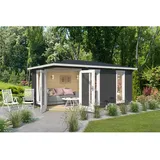 Lasita Maja Gartenhaus Edinburgh (Set, inkl. Fussbodenbretter zum verlegen) grau