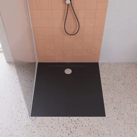 Kaldewei SUPERPLAN ZERO 1592-5, Duschwanne mit Wannenträger extraflach, 150x150cm, 359247980667, Farbe: Cool Grey 90
