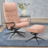 Stressless Stressless® "London" (Set, Relaxsessel mit Hocker), mit Hocker, High Back, mit Star Base, Gestell Schwarz