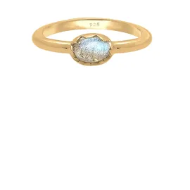 Elli Ring 925 Sterling Silber Verlobungsring in Gold | Gr.: 54