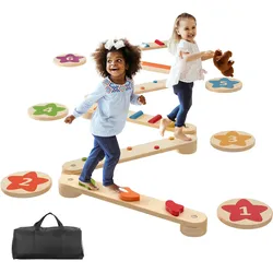 VEVOR Kinder Balancierbalken Balance Board Schwebebalken Balancierbrett 6Stk.