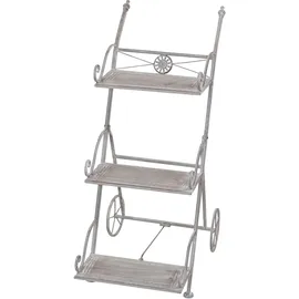 moebel-direkt-online Blumentreppe Gerhard 60 x 30 cm Grau