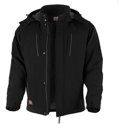 QUALITEX HIGH QUALITY WORKWEAR Qualitex Arbeitsjacke 'PRO'' in schwarz, Größe: L - wetterfeste Winterjacke - Softshelljacke